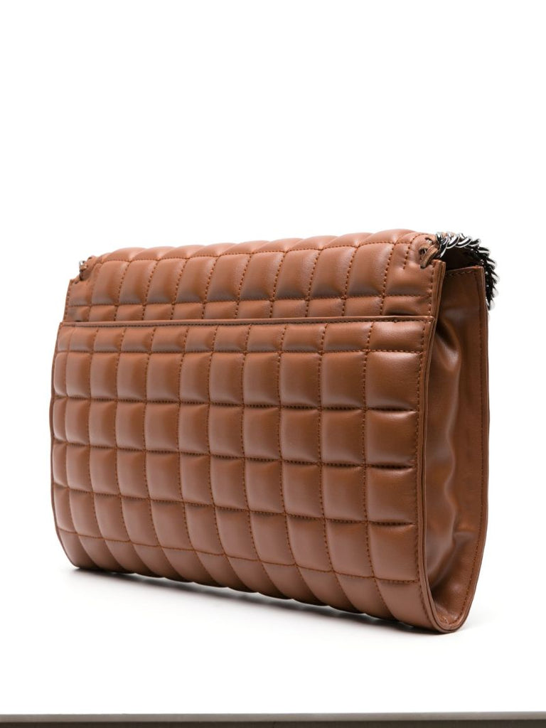 Brown Falabella Quilted Cross Body Bag