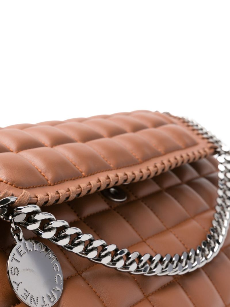 Brown Falabella Quilted Cross Body Bag