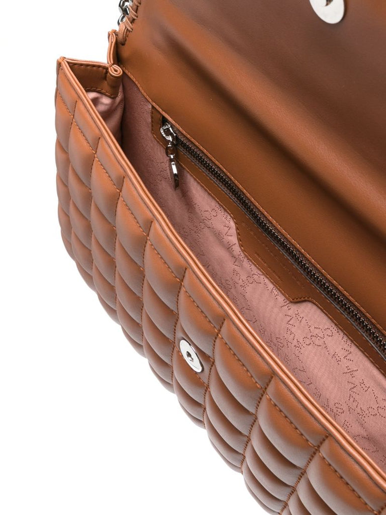 Brown Falabella Quilted Cross Body Bag