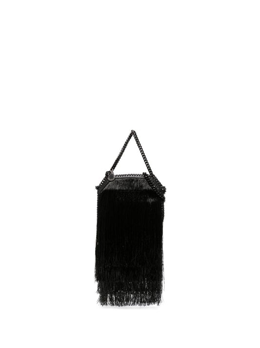 Black Falabella Fringe Mini Tote Bag