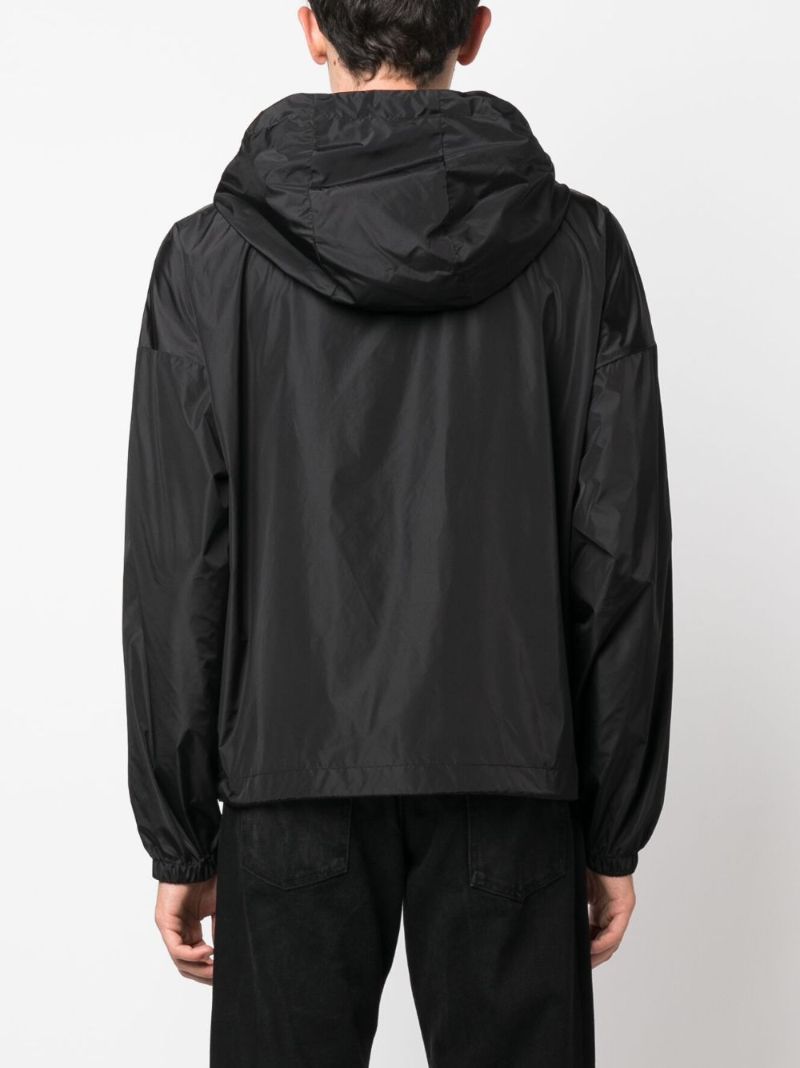 Black Icon Hooded Track Jacket