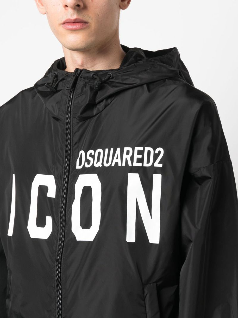 Black Icon Hooded Track Jacket