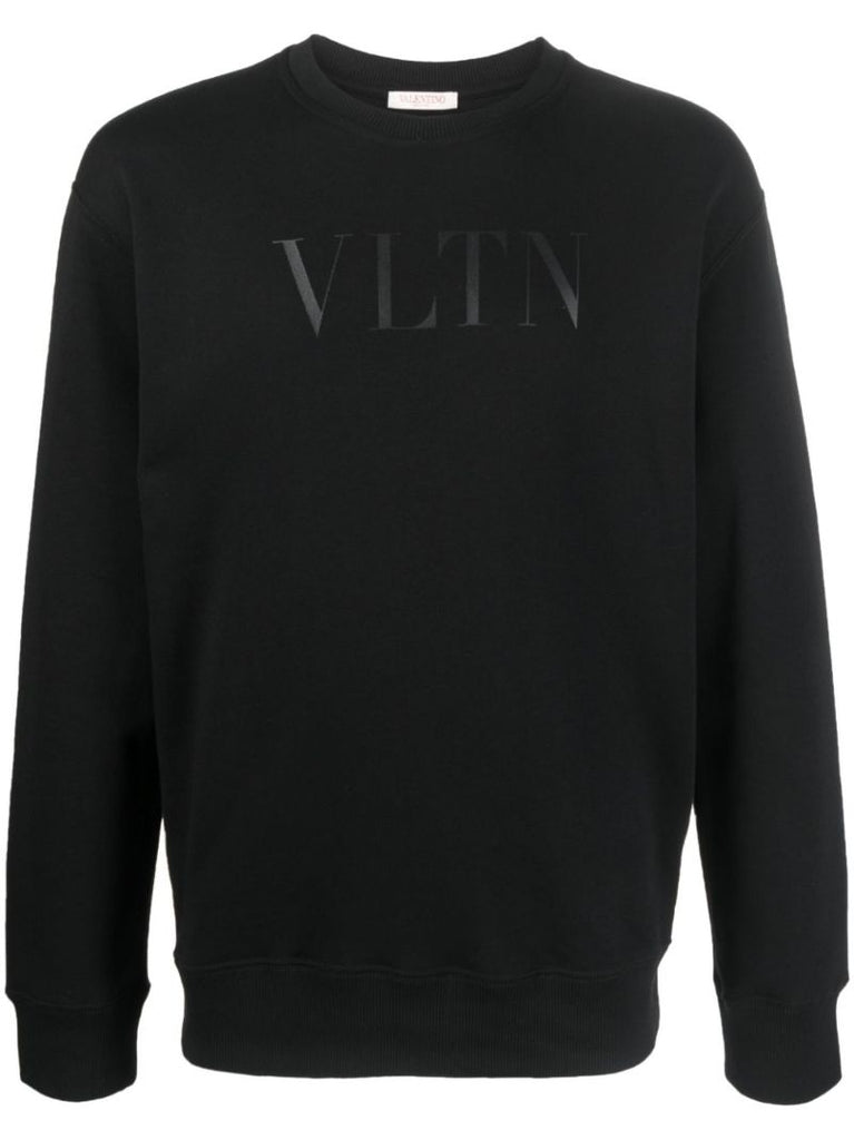 Black Vltn Logo-print Sweatshirt