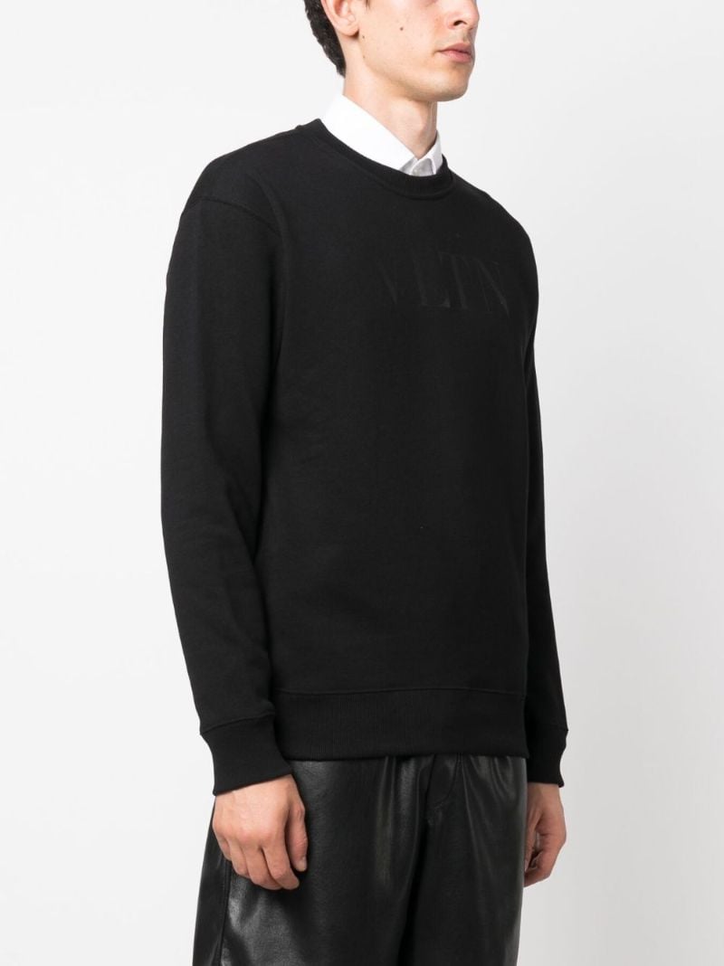 Black Vltn Logo-print Sweatshirt
