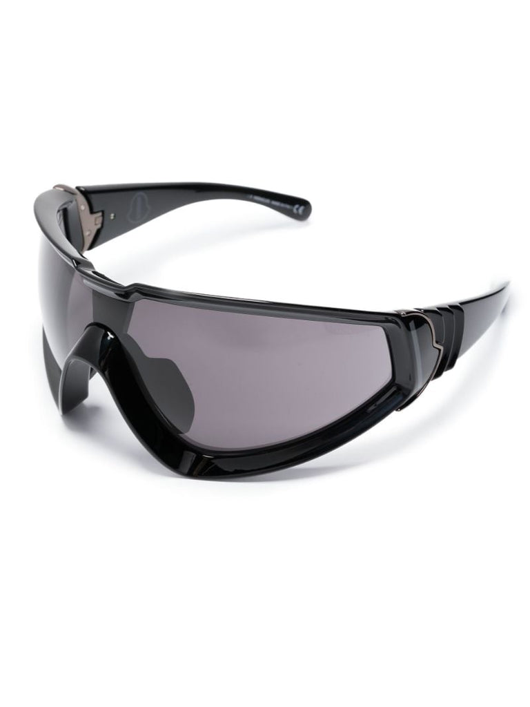 Black Wrapid Tinted Visor Sunglasses