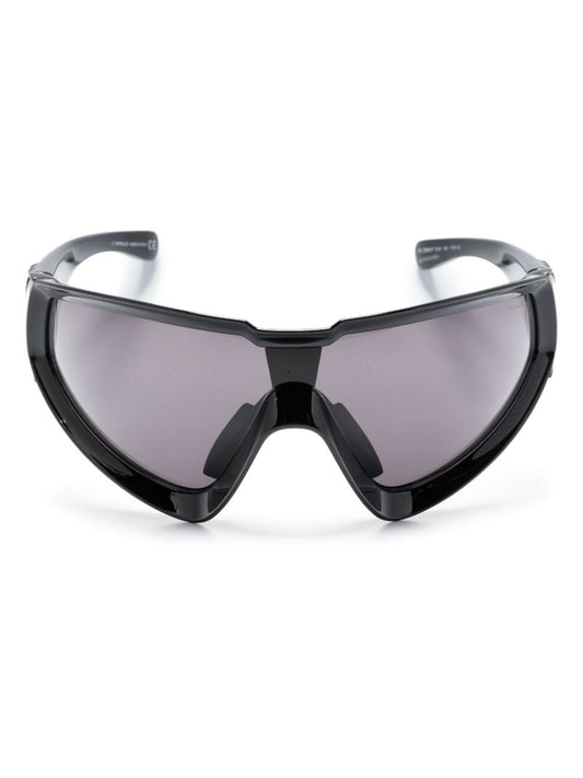Black Wrapid Tinted Visor Sunglasses