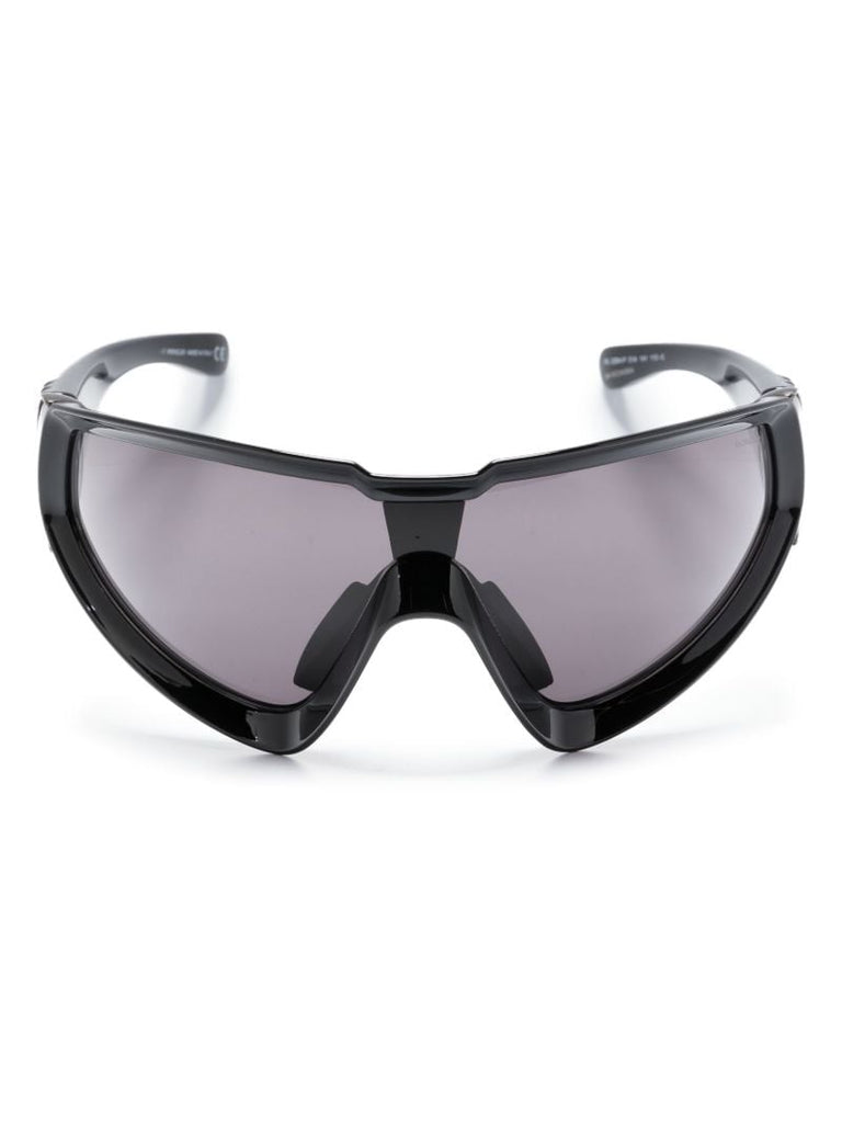 Black Wrapid Tinted Visor Sunglasses