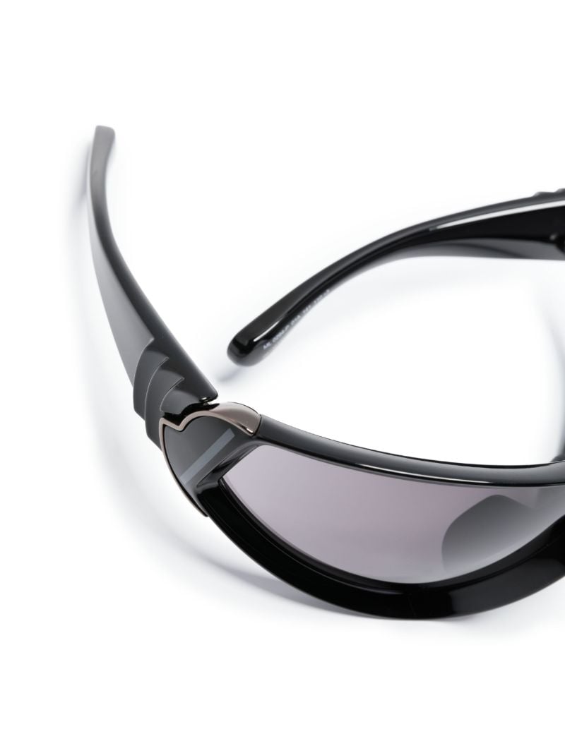Black Wrapid Tinted Visor Sunglasses