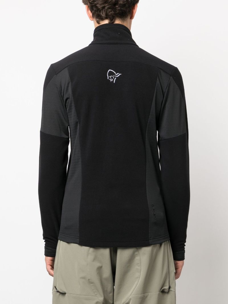 Black Falketind Zip-front Fleece Jacket