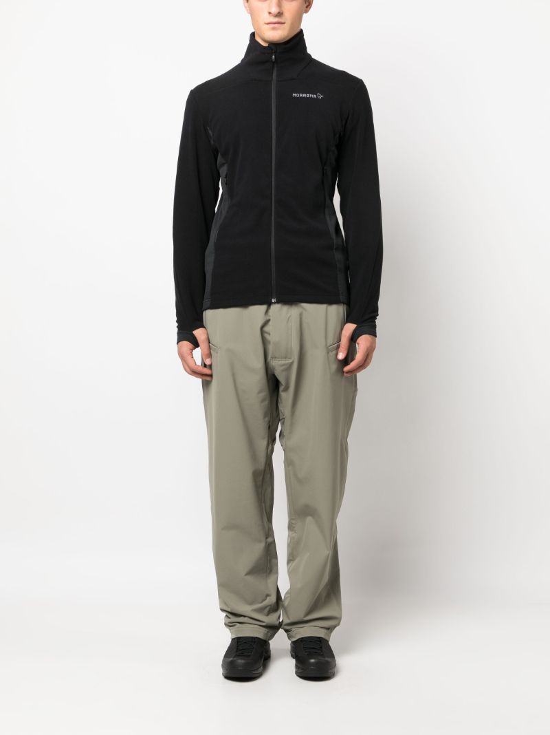Black Falketind Zip-front Fleece Jacket