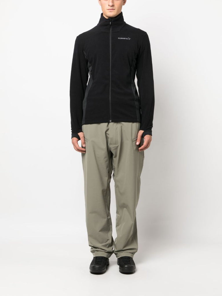 Black Falketind Zip-front Fleece Jacket