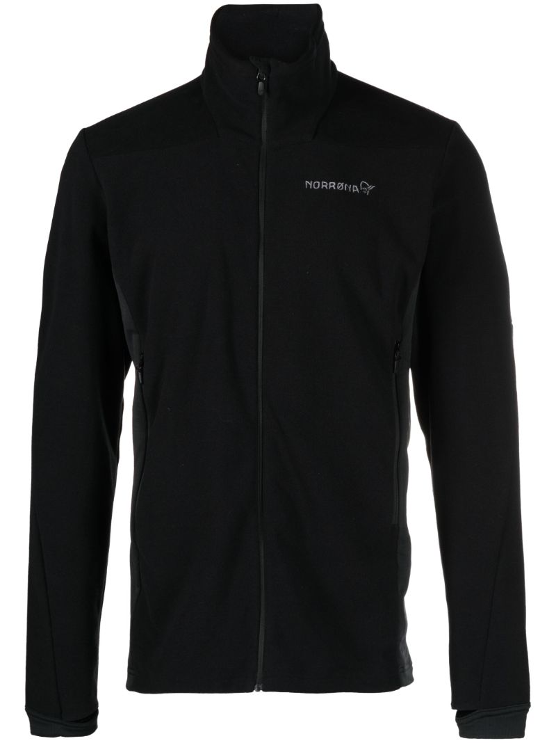 Black Falketind Zip-front Fleece Jacket