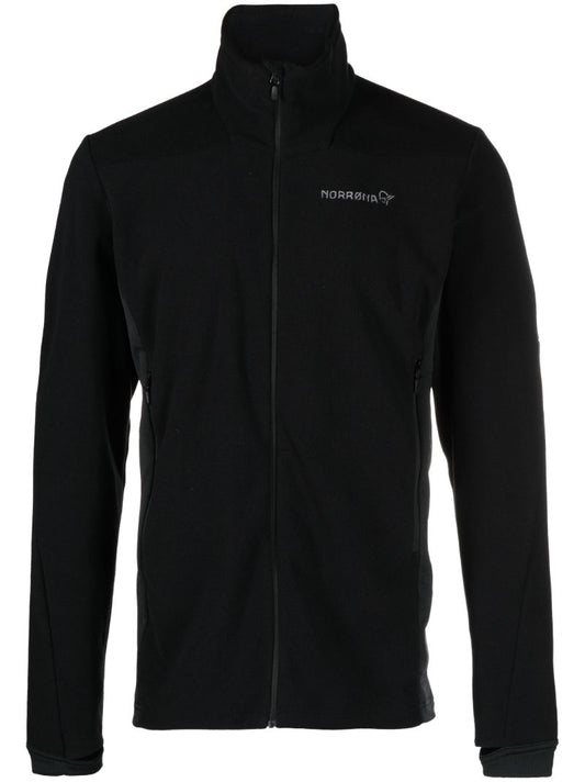 Black Falketind Zip-front Fleece Jacket