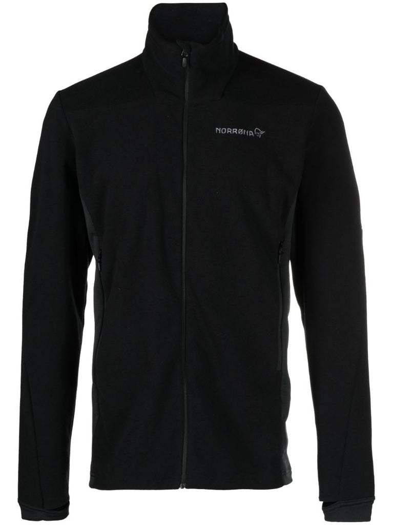 Black Falketind Zip-front Fleece Jacket