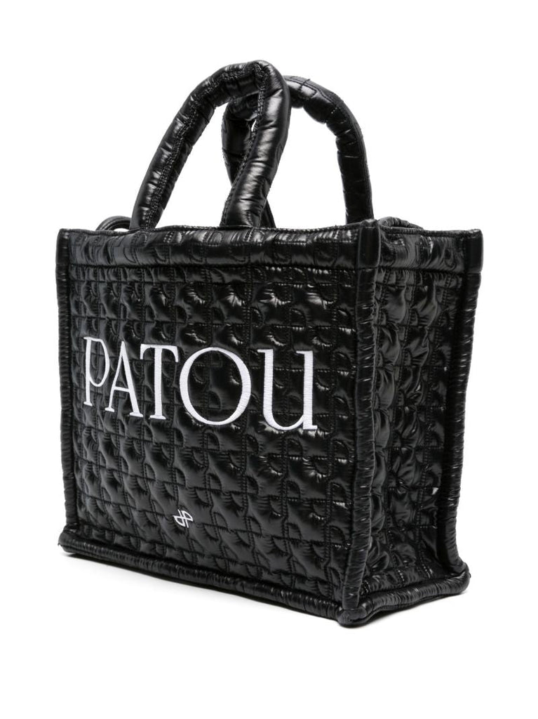 Black Small Patou Quilted Tote Bag