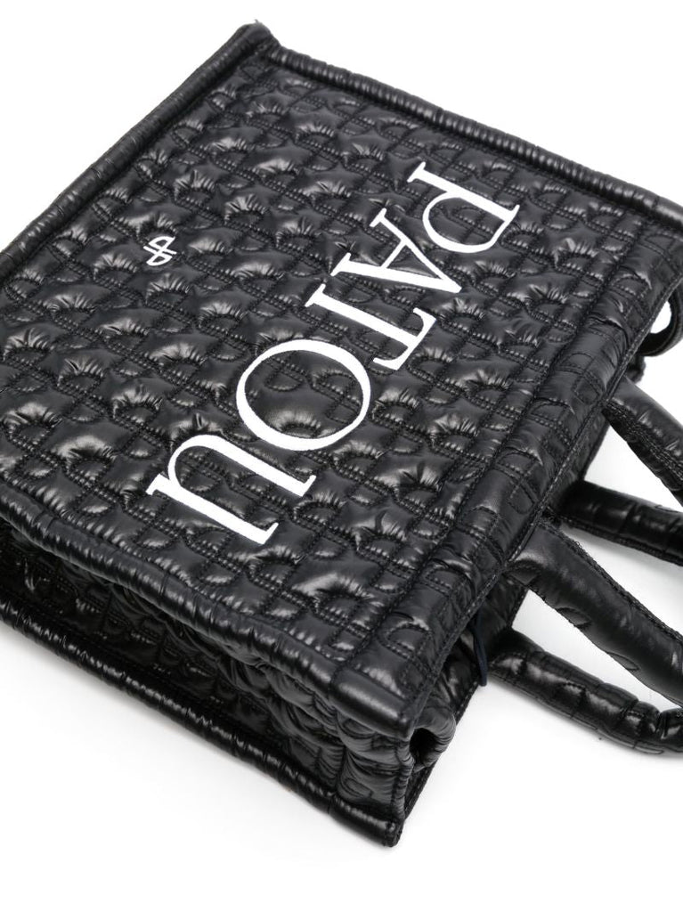 Black Small Patou Quilted Tote Bag
