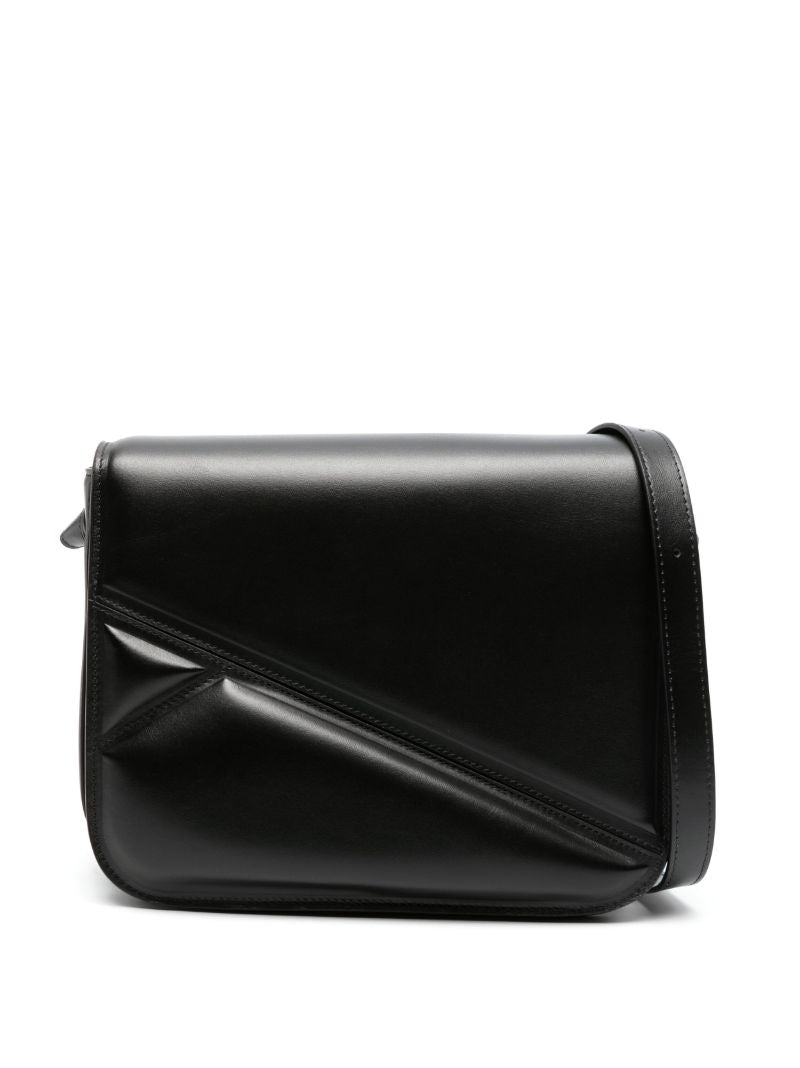 Black Oscar Leather Cross Body Bag