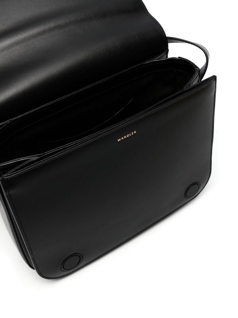 Black Oscar Leather Cross Body Bag