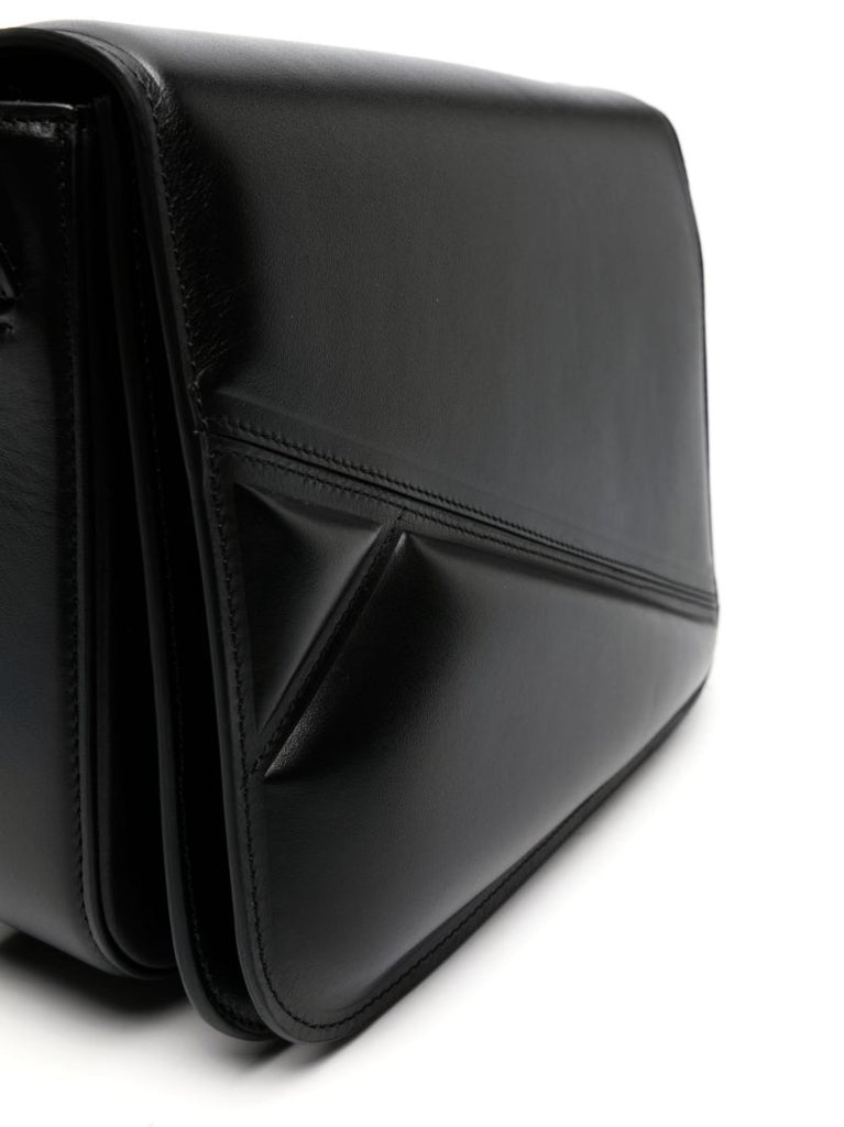 Black Oscar Leather Cross Body Bag