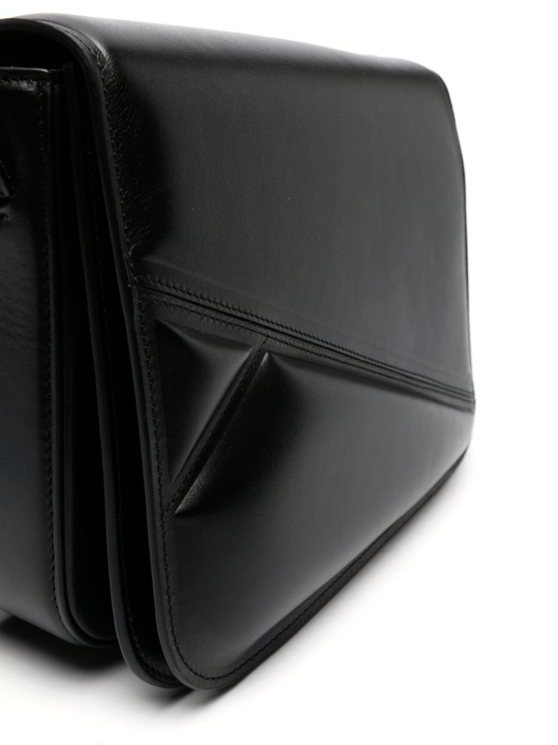 Black Oscar Leather Cross Body Bag