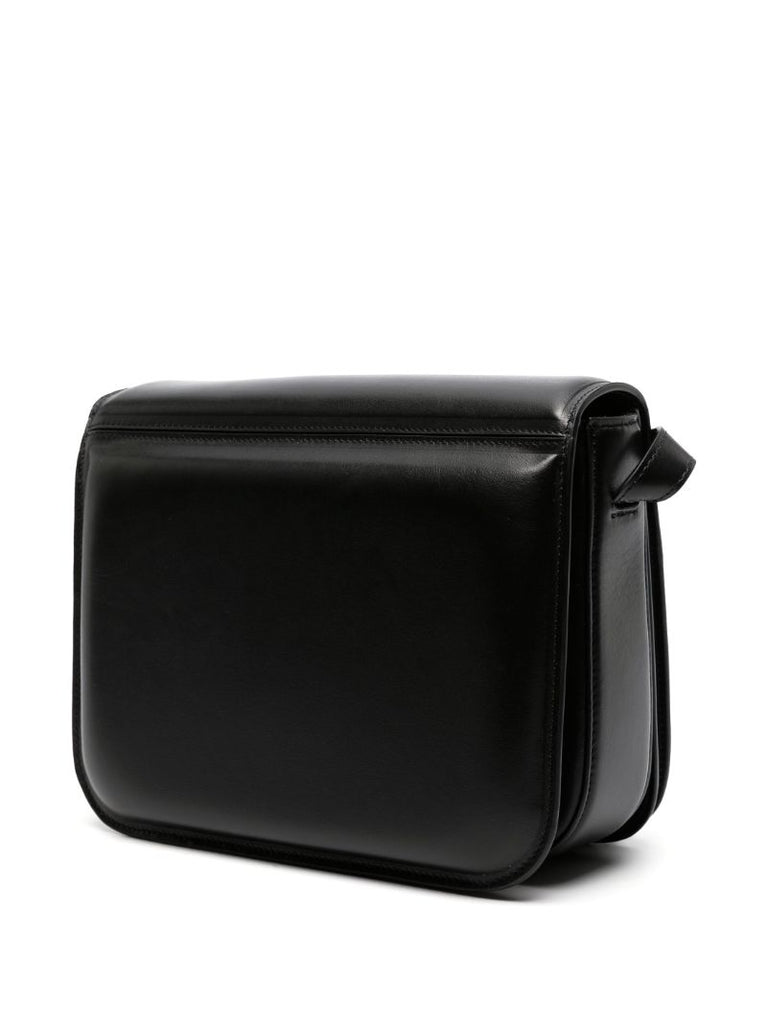 Black Oscar Leather Cross Body Bag