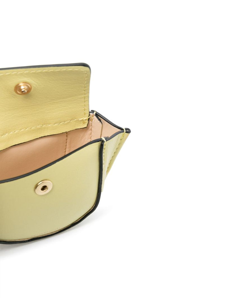 Yellow Hortensia Leather Mini Bag