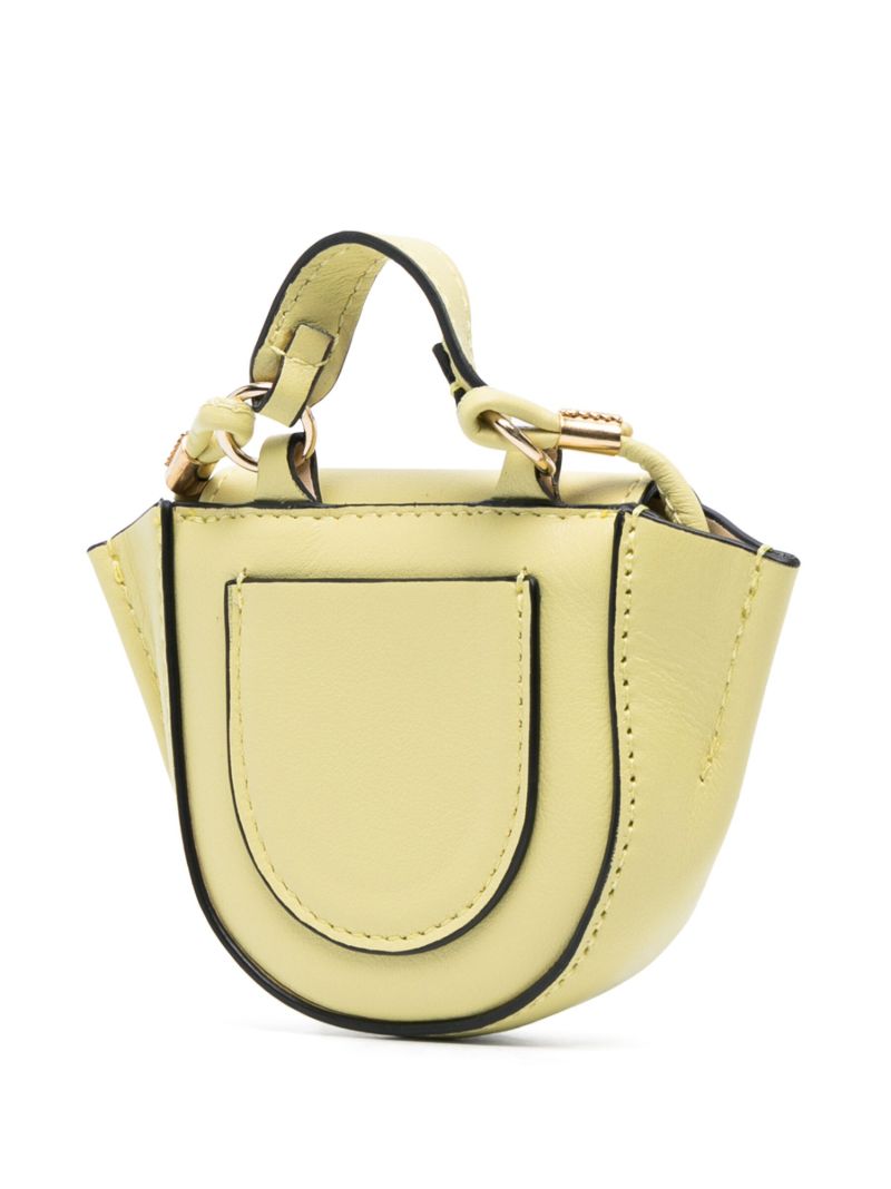 Yellow Hortensia Leather Mini Bag