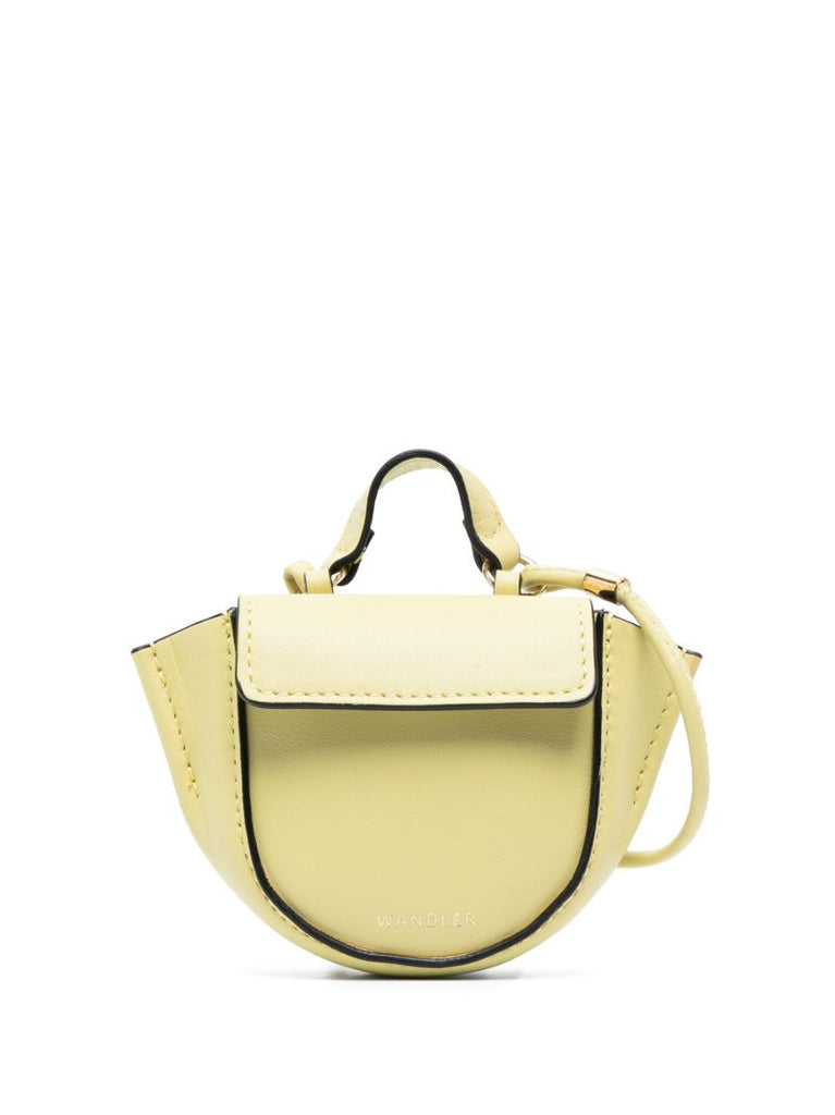 Yellow Hortensia Leather Mini Bag