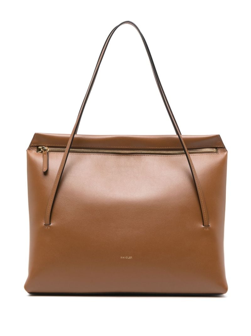 Brown Jo Medium Leather Tote Bag