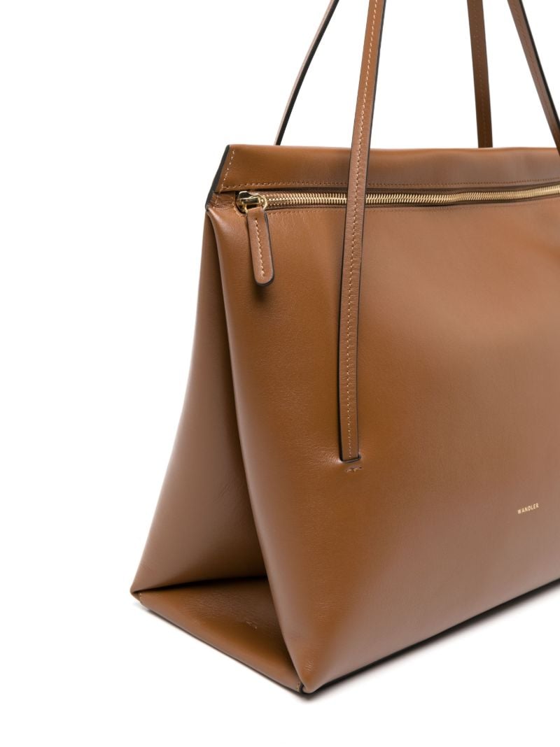 Brown Jo Medium Leather Tote Bag