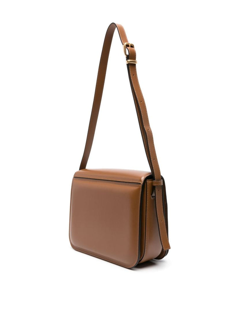 Brown Oscar Leather Cross Body Bag