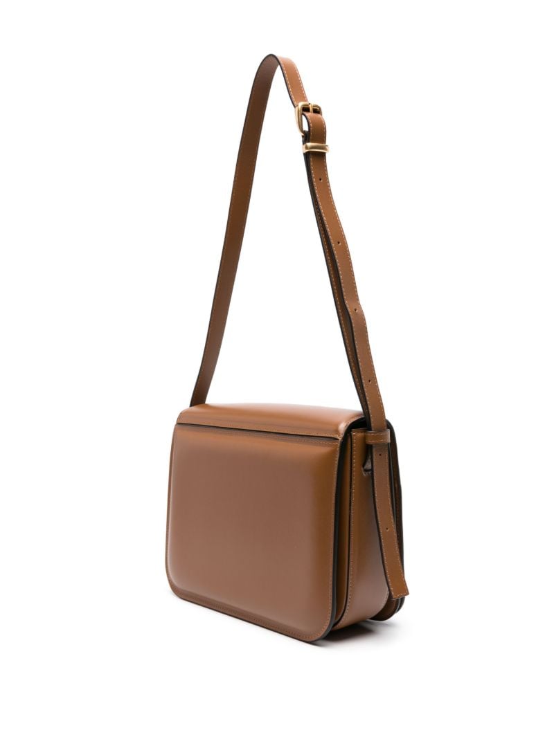 Brown Oscar Leather Cross Body Bag