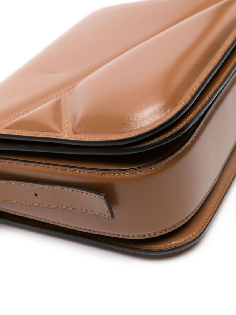 Brown Oscar Leather Cross Body Bag