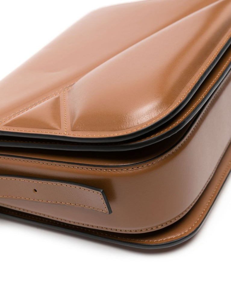 Brown Oscar Leather Cross Body Bag