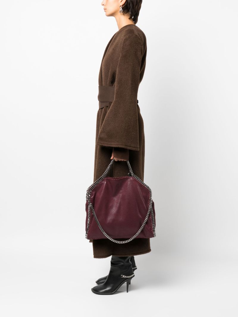 Red Falabella Faux-leather Tote Bag