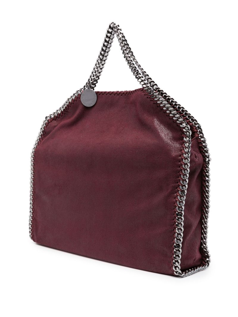 Red Falabella Faux-leather Tote Bag