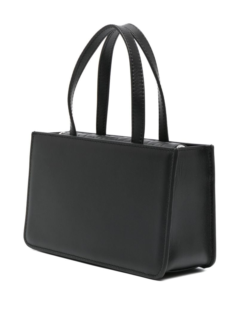 Black Egg Small Leather Top-handle Bag