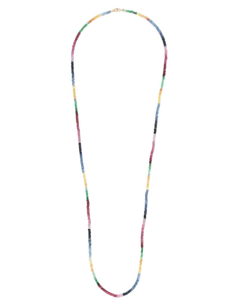 14k Yellow Gold Arizona Sapphire Necklace