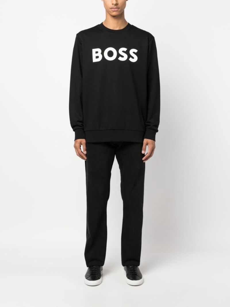 Black Logo-print Cotton Sweatshirt