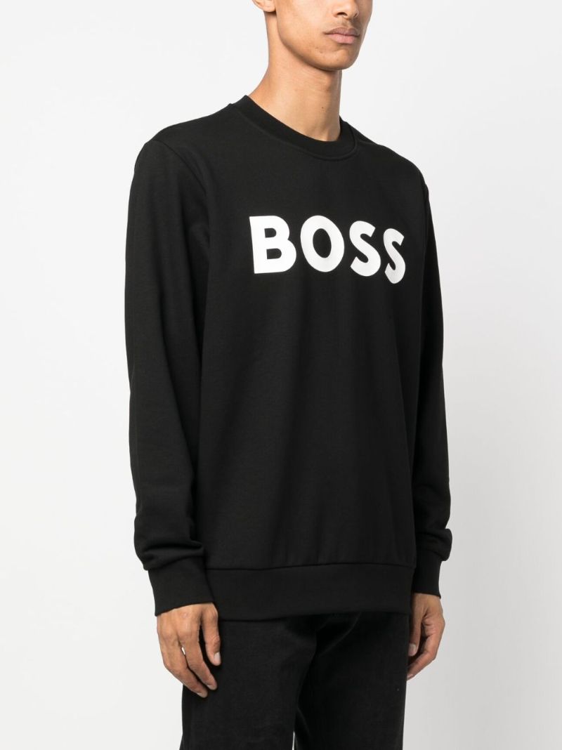 Black Logo-print Cotton Sweatshirt