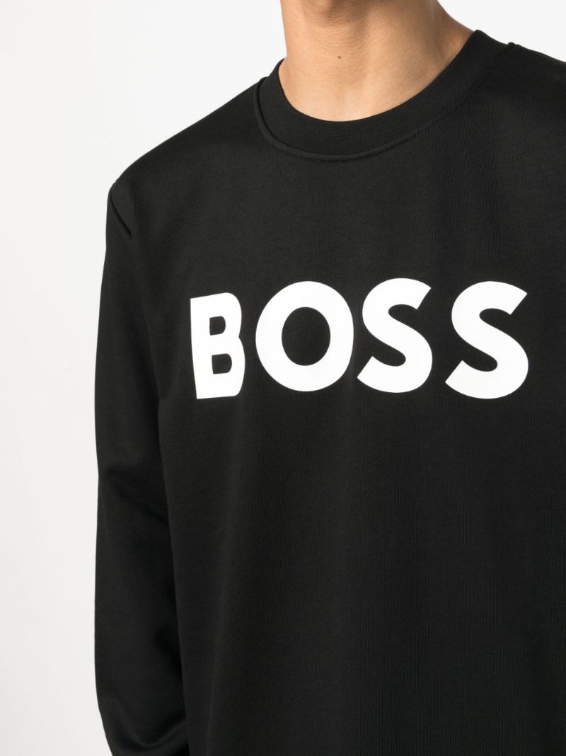 Black Logo-print Cotton Sweatshirt