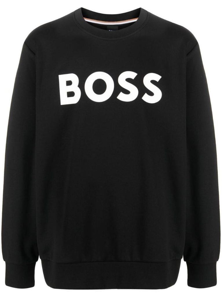 Black Logo-print Cotton Sweatshirt