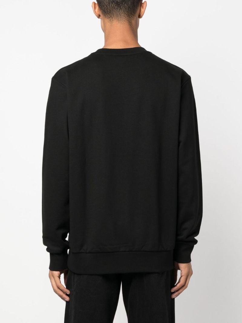 Black Logo-print Cotton Sweatshirt