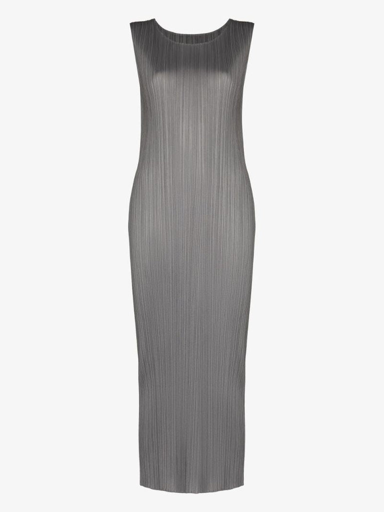 Basic PlissÃ_x0083_Â© Midi Dress