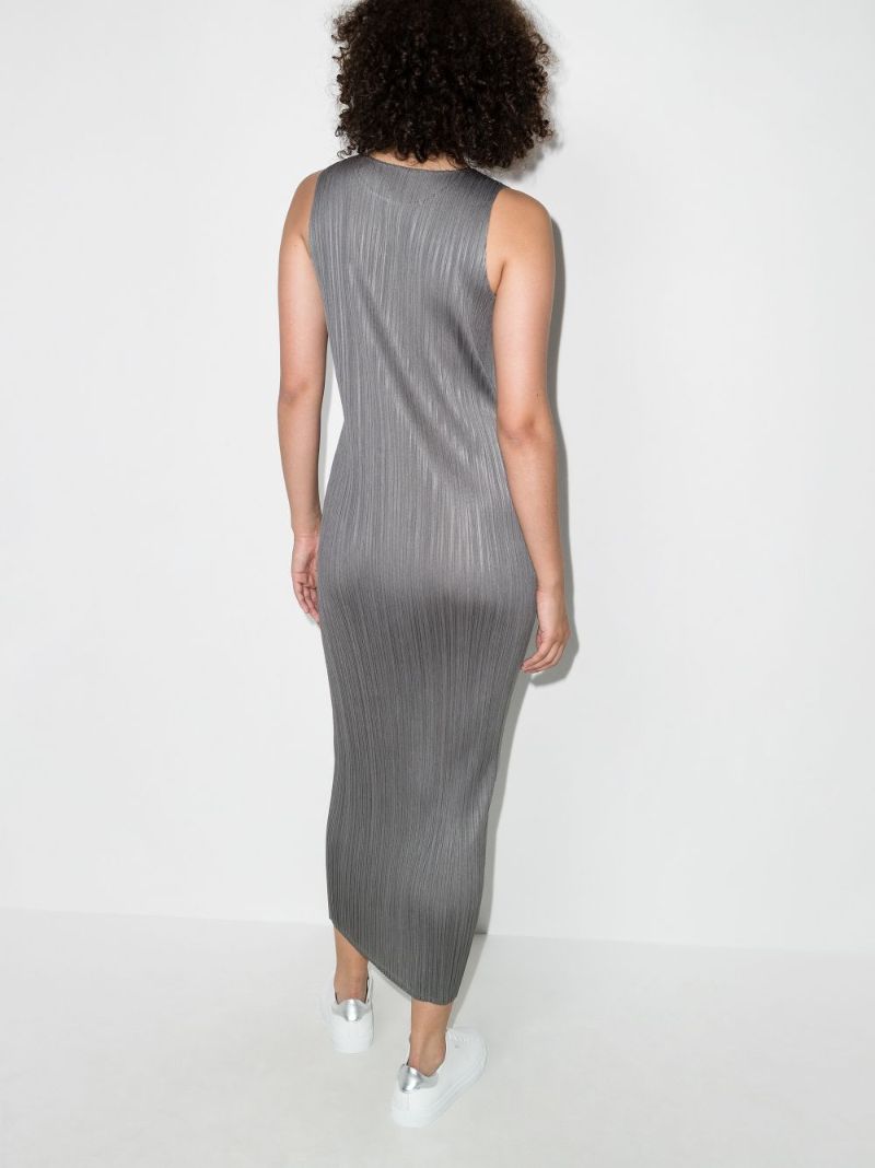 Basic PlissÃ_x0083_Â© Midi Dress