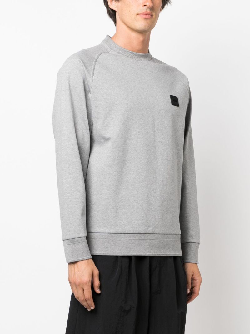 Grey Logo-patch Sweatshirt