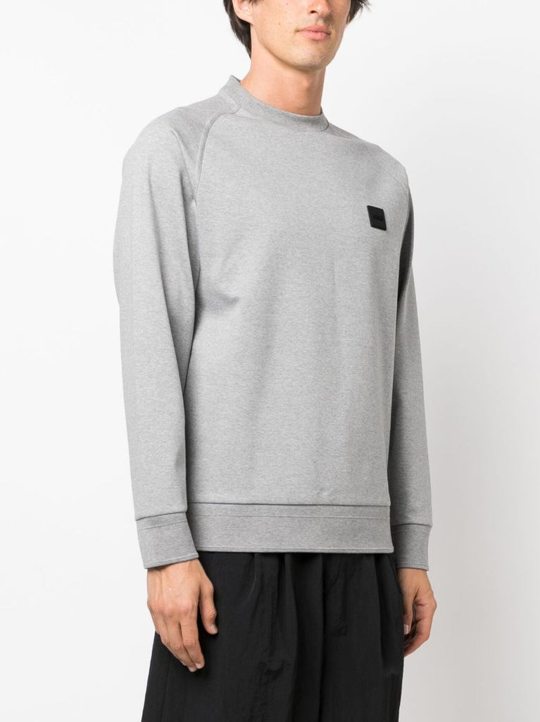 Grey Logo-patch Sweatshirt