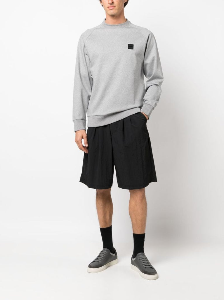 Grey Logo-patch Sweatshirt