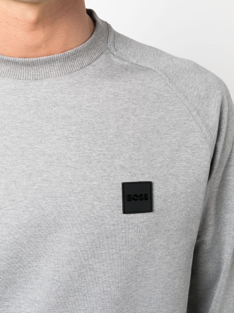 Grey Logo-patch Sweatshirt