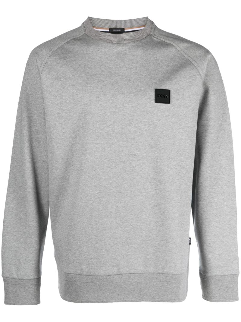 Grey Logo-patch Sweatshirt